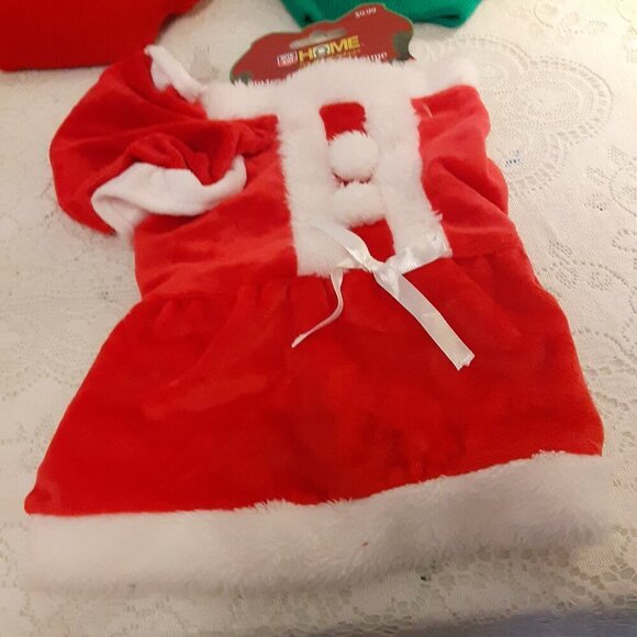 Lot of 3  Rite Aid (M) Red Mrs. Santa Suit w/Hat. Green & Red  Holiday Sweaters. - Picture 4 of 4